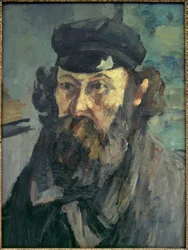 Porträt von Cézanne mit Mütze